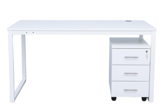 Bureau avec Caisson à Tiroirs